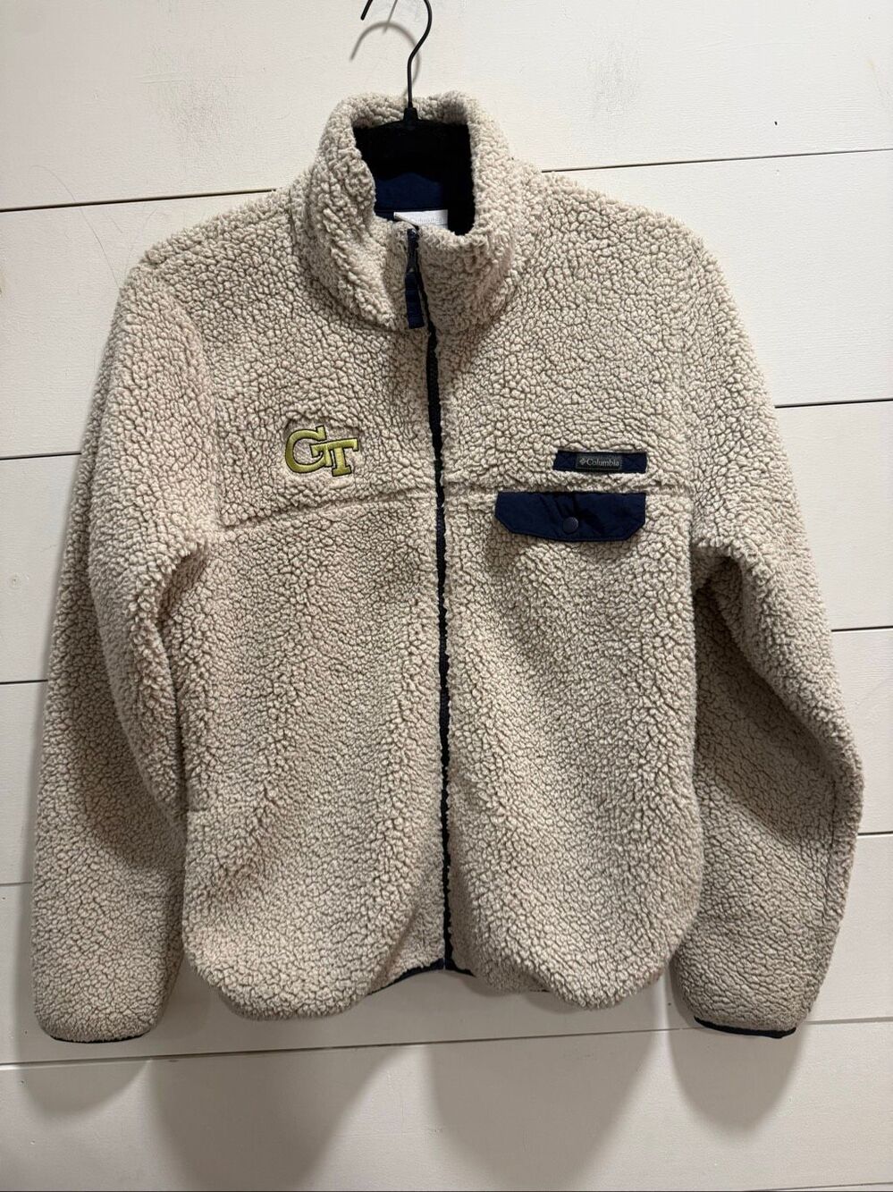 Georgia Tech Columbia Women’s Fleece Zip Up Jacket Small
